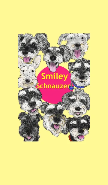 [LINE着せ替え] Smiley Schnauzers - 3の画像1