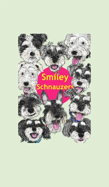 [LINE着せ替え] Smiley Schnauzers - 4の画像1