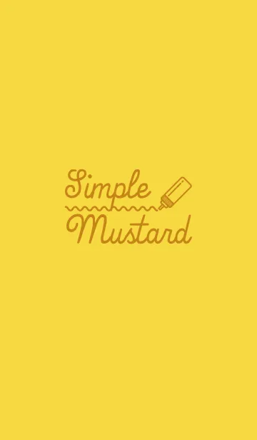 [LINE着せ替え] Simple Mustardの画像1