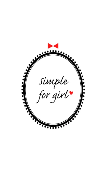 [LINE着せ替え] simple for girlの画像1