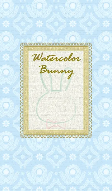 [LINE着せ替え] 水彩バニー：Watercolor Bunnyの画像1