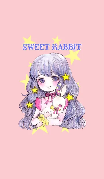 Sweet RabbitのLINE着せ替え