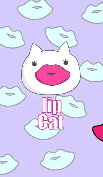 [LINE着せ替え] くちびる猫 テーマの画像1