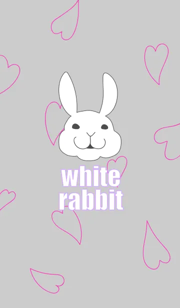[LINE着せ替え] ホワイトうさぎんの画像1