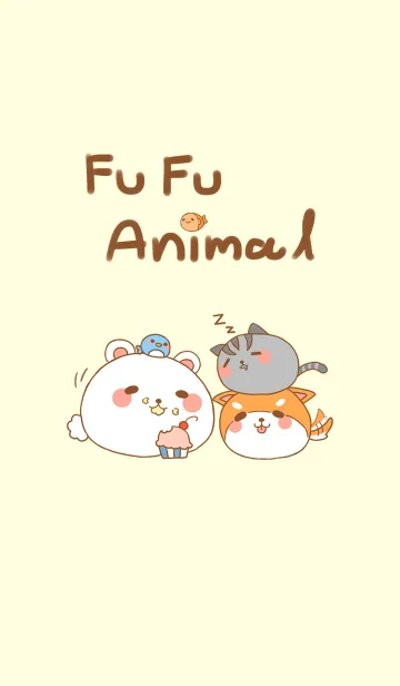 [LINE着せ替え] Fu Fu Animalの画像1
