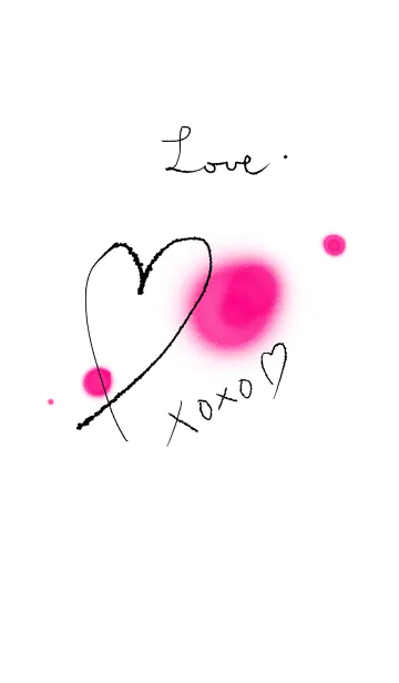 [LINE着せ替え] LOVE and XOXO.の画像1