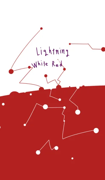 [LINE着せ替え] ランニング ホワイト レッドの画像1