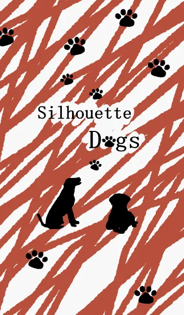 [LINE着せ替え] シルエット ドッグズの画像1