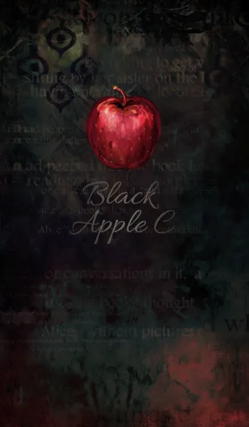 [LINE着せ替え] Black Apple_cの画像1