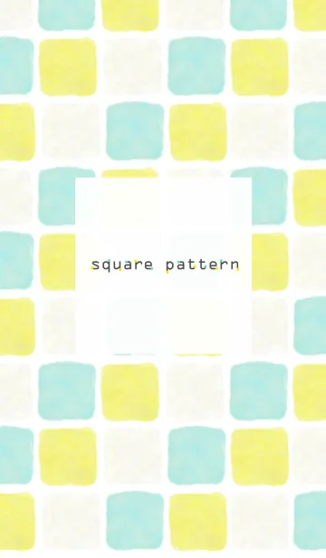 [LINE着せ替え] 四角パターン8-水彩画-の画像1