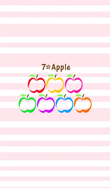 [LINE着せ替え] 7色りんご。の画像1