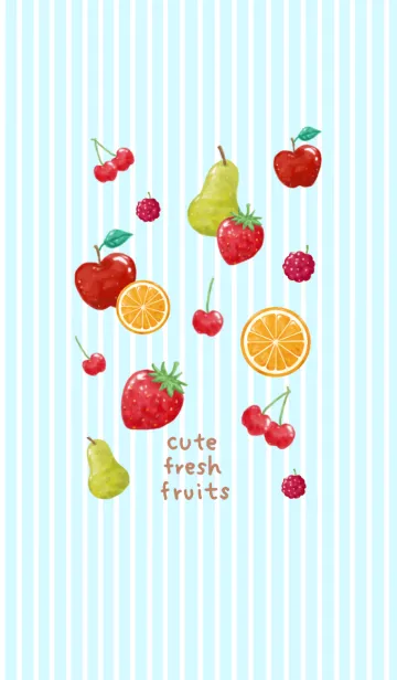 [LINE着せ替え] cute fresh fruitsの画像1