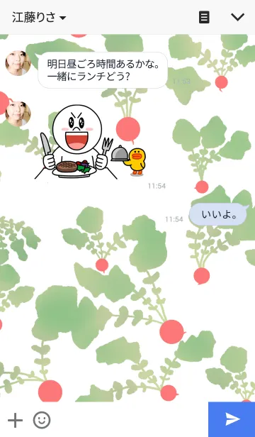 [LINE着せ替え] Radish ~小さい赤かぶ～の画像3
