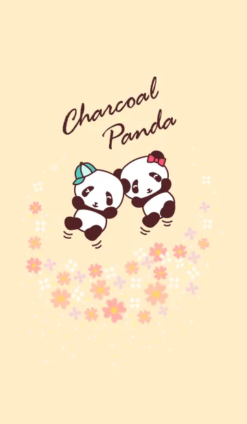 [LINE着せ替え] Charcoal Pandaの画像1