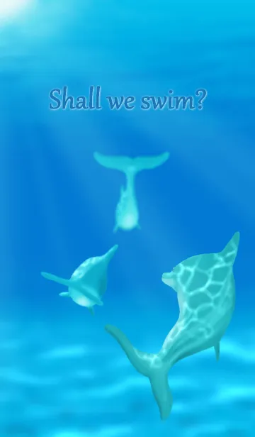 Shall we swim？のLINE着せ替え
