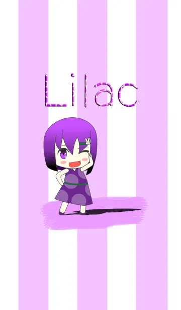 [LINE着せ替え] Lilacの画像1