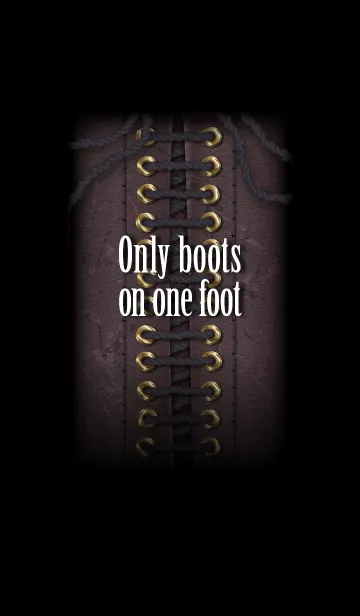 [LINE着せ替え] Only boots on one footの画像1