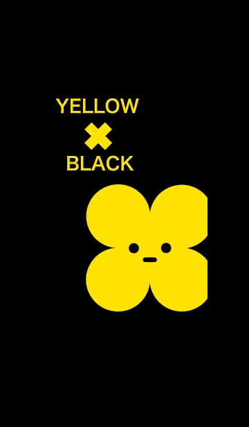 [LINE着せ替え] YELLOW × BLACKの画像1
