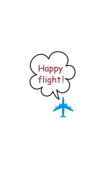 [LINE着せ替え] happy flight！ ( 吹き出しシリーズ )の画像1