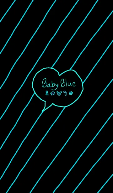 [LINE着せ替え] Baby Blue themeの画像1