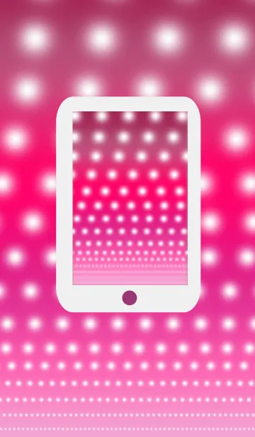 ●ピンク×ドット×スマホの着せ替えメイン画像