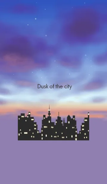 [LINE着せ替え] Dusk of the cityの画像1