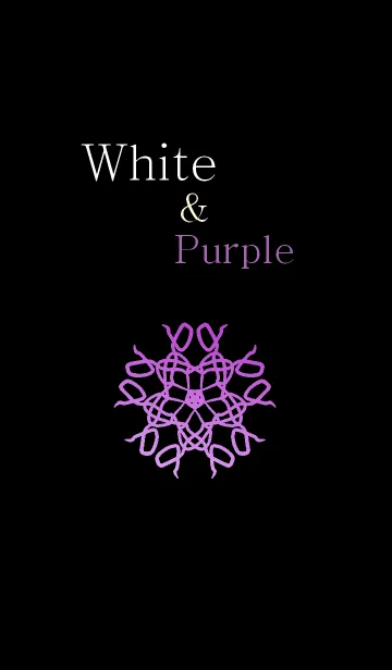 [LINE着せ替え] White＆Purpleの画像1