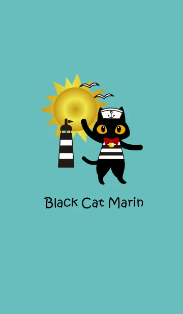 [LINE着せ替え] 黒猫マリンの画像1