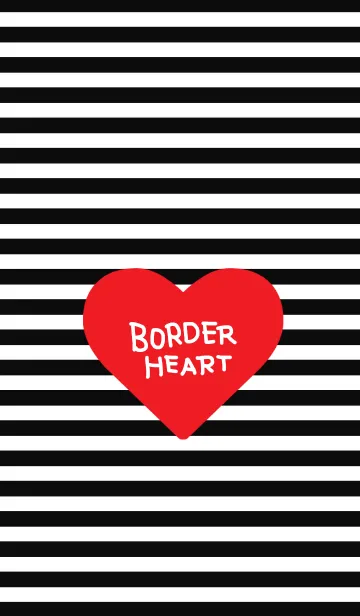 [LINE着せ替え] BORDER HEARTの画像1
