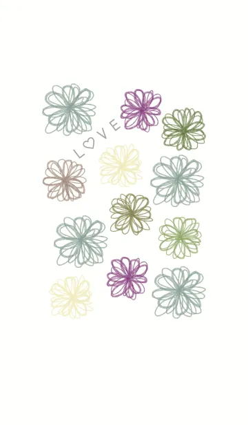 [LINE着せ替え] 花LOVE4-水彩画-の画像1