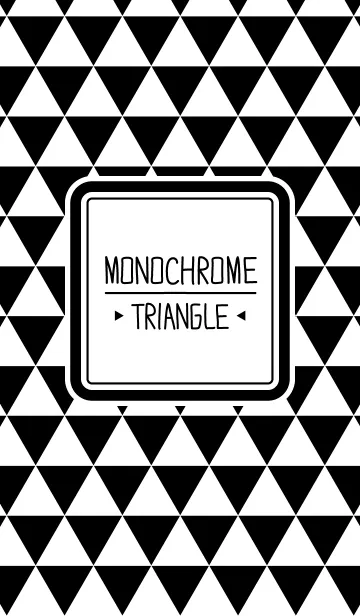 [LINE着せ替え] シンプルモノクロ-三角-の画像1
