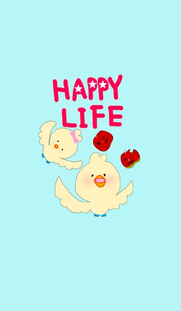 青い足の鳥たちのLINE着せ替え