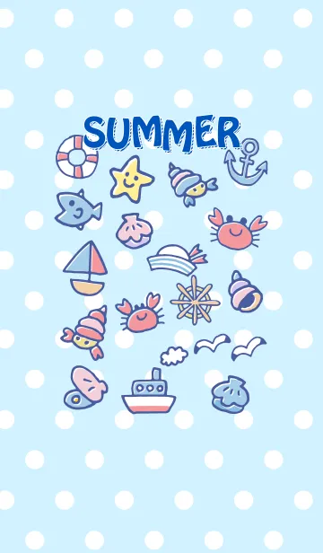 夏の思い出のLINE着せ替え