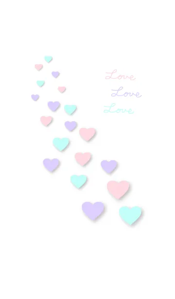 [LINE着せ替え] 恋してるハート11の画像1