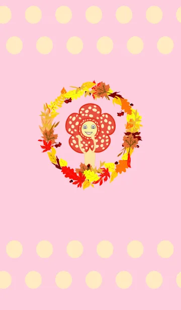 [LINE着せ替え] Raflesia Flowers (Raffelia Cute Pink)の画像1