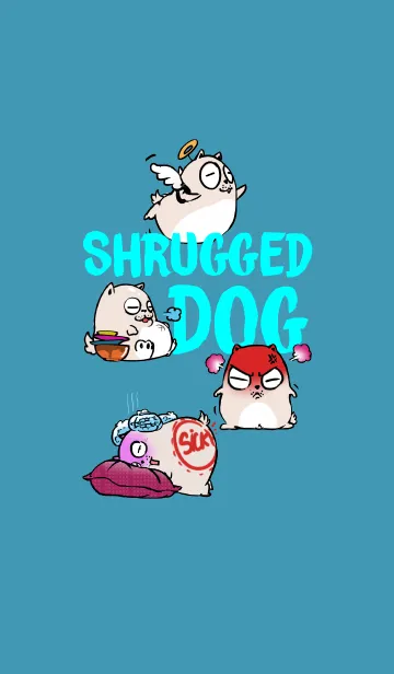 [LINE着せ替え] A Funny Shrugged Dogの画像1