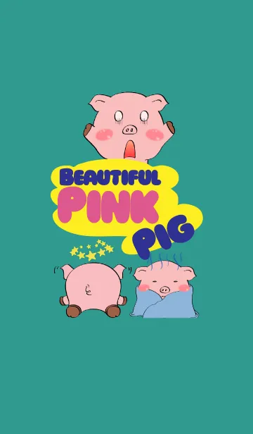 [LINE着せ替え] Beautiful Pink Pigの画像1