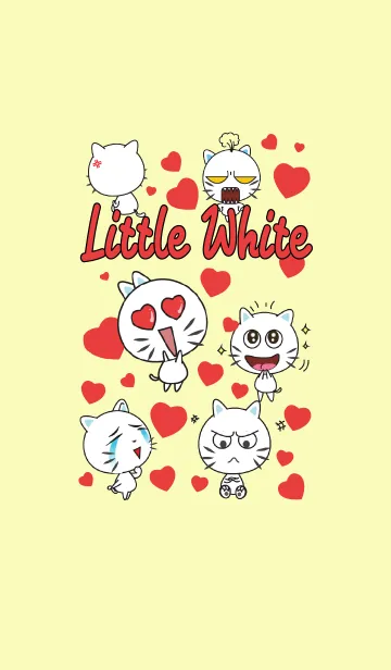 [LINE着せ替え] One of us: Little White Catの画像1