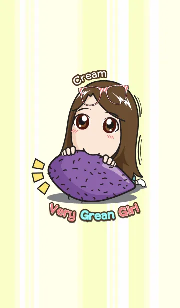 [LINE着せ替え] Very Grean girl Creamの画像1