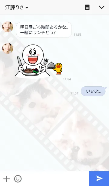 [LINE着せ替え] テンちゃん こねこver.の画像3