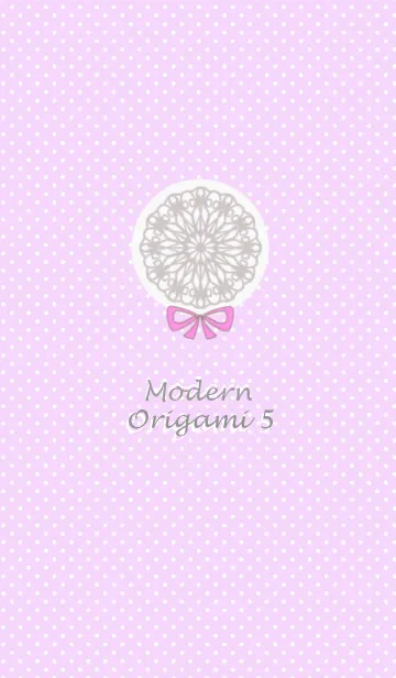 [LINE着せ替え] Modern Origami5 Cute Purpleの画像1