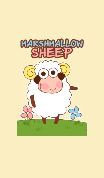 [LINE着せ替え] Marshmallow Sheep Themeの画像1