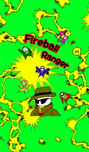 火の玉レンジャーのLINE着せ替え
