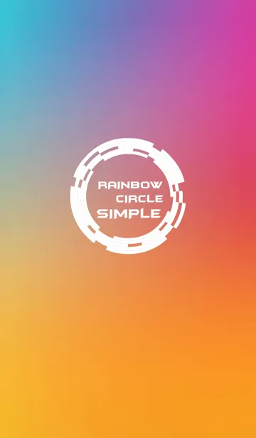 [LINE着せ替え] Rainbow Circle Simpleの画像1