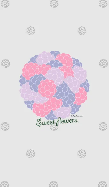 [LINE着せ替え] Sweet flowersの画像1