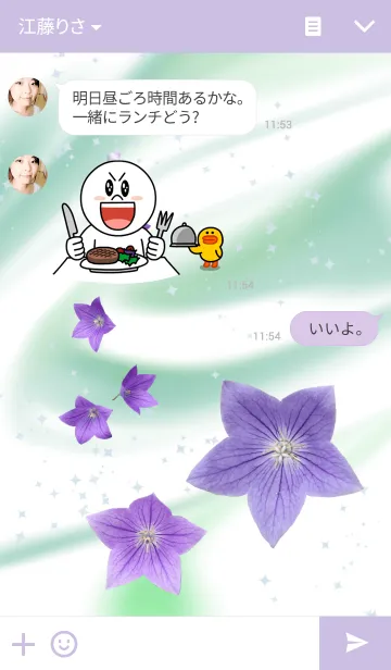 [LINE着せ替え] Chinese bellflower~桔梗~の画像3