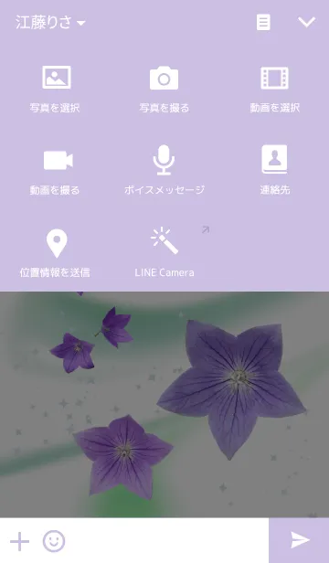 [LINE着せ替え] Chinese bellflower~桔梗~の画像4