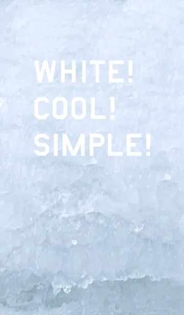 [LINE着せ替え] WHITE！ COOL！ SIMPLE！の画像1