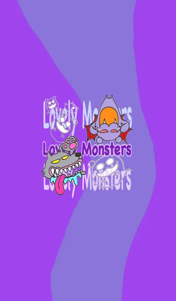 [LINE着せ替え] Lovely Monstersの画像1