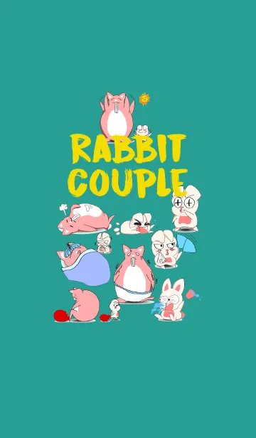 A Big and Small Rabbit Coupleの着せ替えメイン画像
